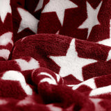 Celinatex manta mullida 150 x 200 cm manta burdeos sofá manta suave estrellas microfibra polar Oeko-Tex Moonlight Camas y colchas Besuche den CelinaTex-Store