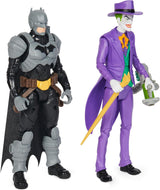 DC Batman Adventures Batman Vs the Joker Juego de figuras de acción, 30 cm - 2 figuras totalmente móviles con 12 engranajes para emocionantes juegos de rol, juguete para más de 4 niños Figuras de acción Naty Shop