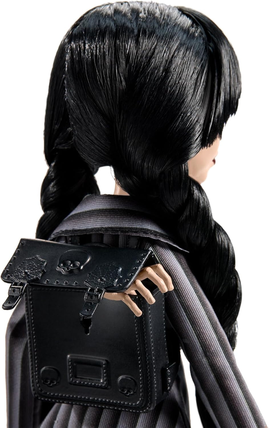 Muñeca Monster High Wednesday y Accesorios Figura Coleccionable Wednesday Addams en Uniforme de Nevermore Academy con Mano Fría y Mochila Soporte para Muñecas HXJ04 Naty Shop Muñecas