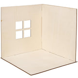 Baker Ross FN255 Mini kit de casa de muñecas de madera - Kit de casa de muñecas de 1 pieza para niños Kit de manualidades DIY