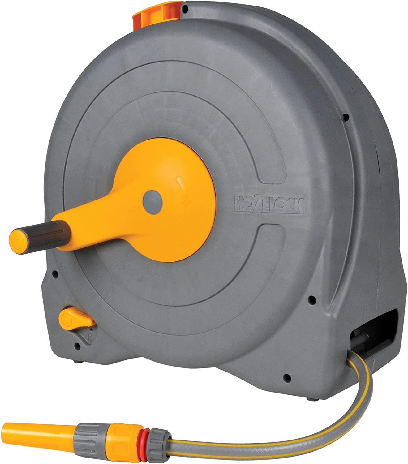Caja de manguera Hozelock Fast Reel para montaje en pared con manguera de 40 m