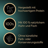 SHEBA Filetes Adultos Katzenfutter en Salsa con Pollo, Hochseefisch und Garnelen 16 x 60g Concha