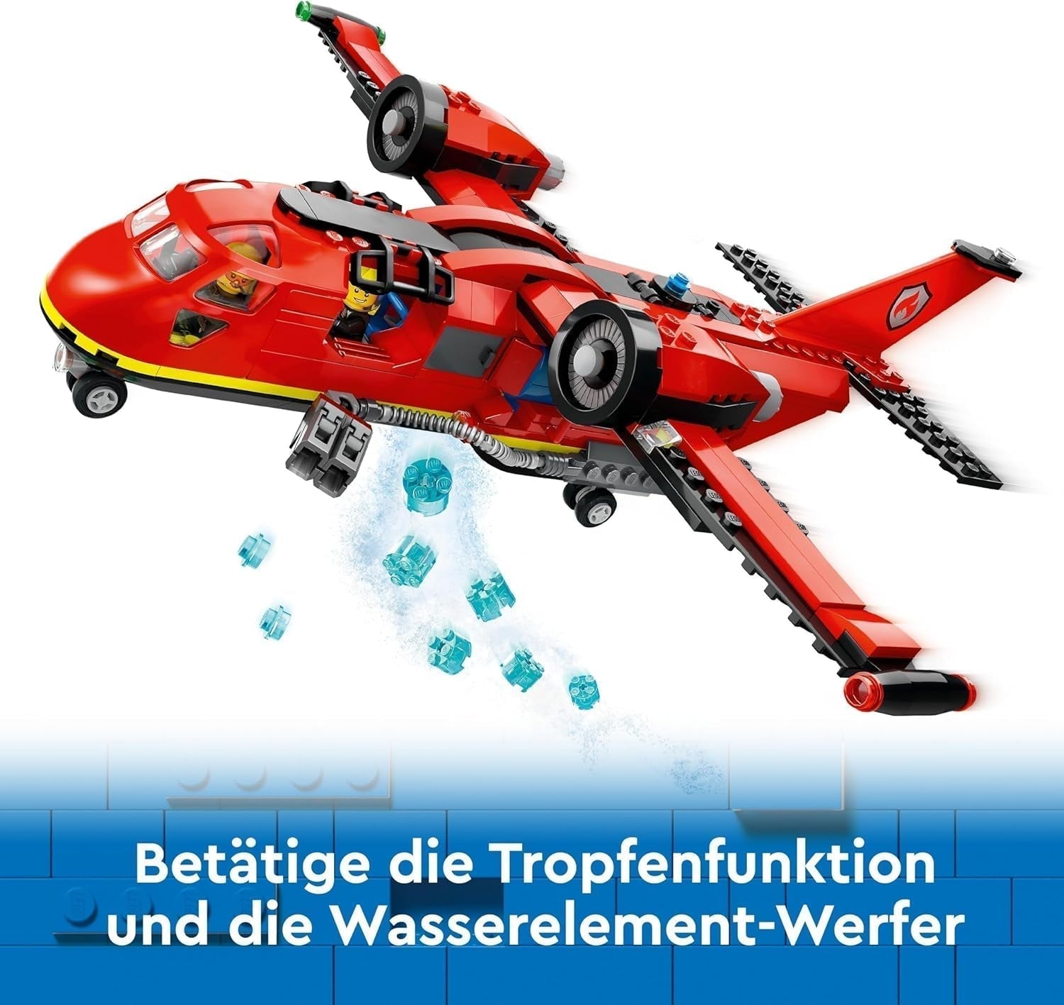LEGO City Avión de Bomberos, Avión de juguete para niños, set de construcción con 3 figuras de bomberos y decoración de fuego, excelente idea de regalo para niños y niñas a partir de 6 años 60413 Juegos de construcción Besuche den LEGO-Store