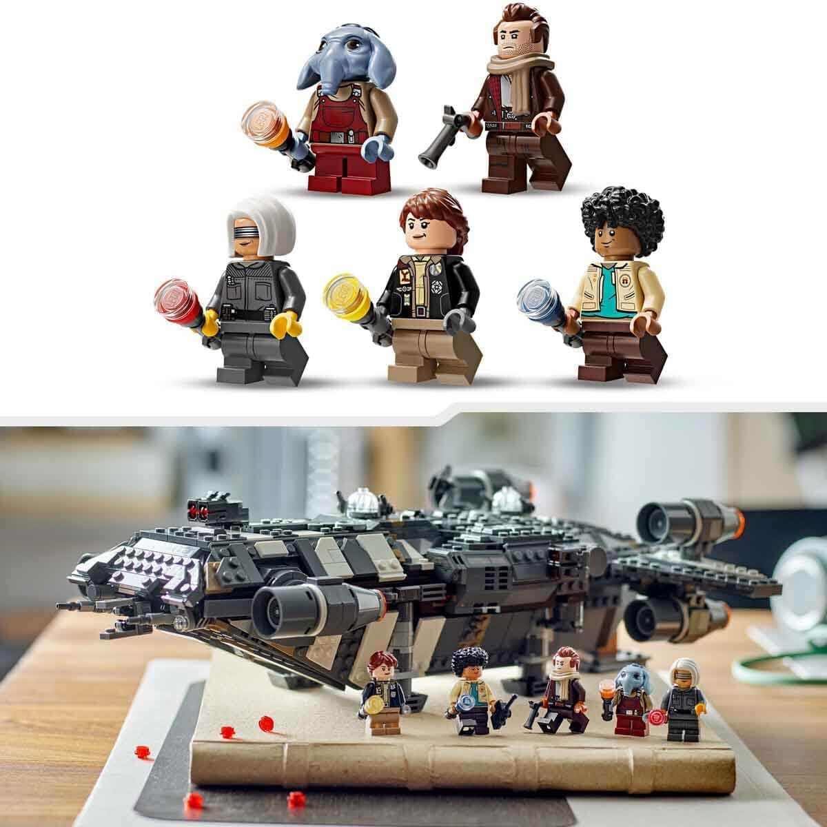 LEGO Star Wars: Skeleton Crew Onyx Cinder, nave espacial de juguete coleccionable y para construir para niños y niñas con 5 personajes, idea de regalo para fans a partir de 10 años 75374 Juegos de construcción Besuche den LEGO-Store