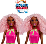 Muñeca Barbie Pop Reveal Bubble Tea y accesorios, muñeca de moda perfumada Berry Bliss con mascota, 8 sorpresas, incluye cambiador de color, vaso de almacenamiento, HTJ20