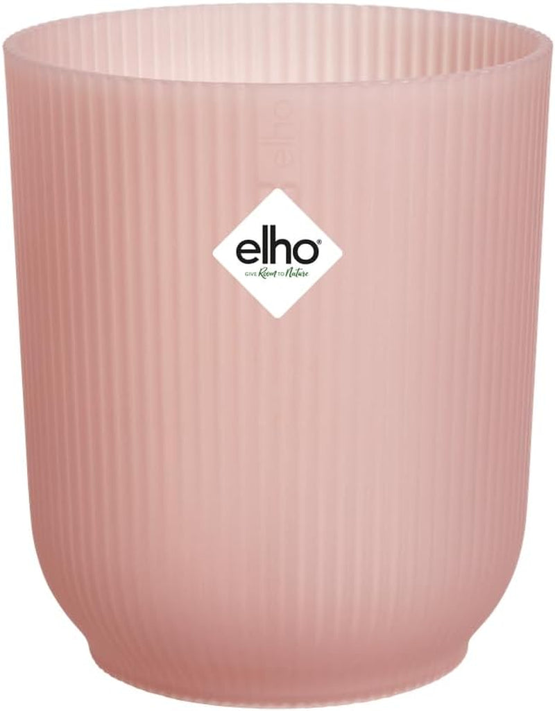 elho Vibes Fold Orchid High 12.5cm - Macetas para orquídeas de interior - Macetas para flores de interior - 100% plástico reciclado - Blanco/Blanco sedoso
