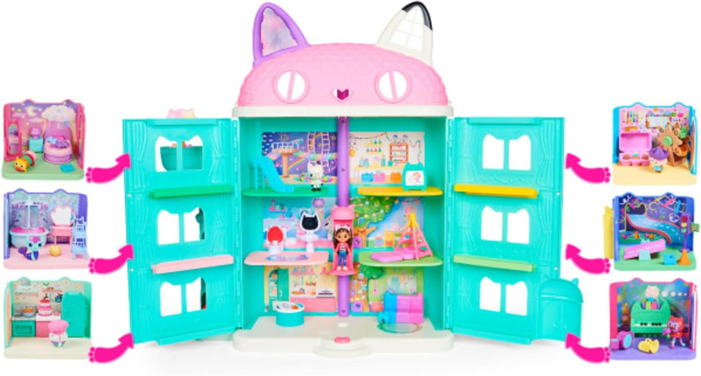 DREAMWORKS GABBY'S DOLLS HOUSE - Juego de habitación de lujo, sala de fiesta Kitty Narwhale, muebles y accesorios temáticos, a partir de 3 años