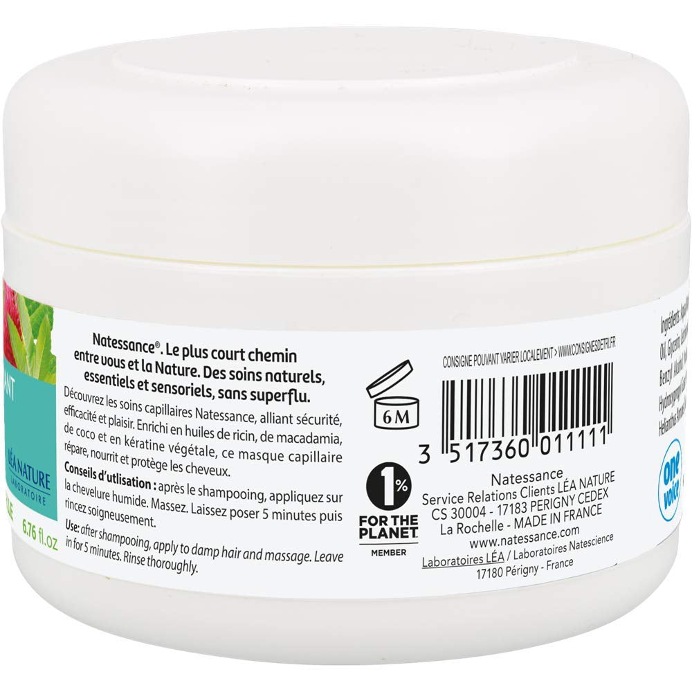 Mascarilla Sublimateur à l'Huile de Ricin et Kératine Végétale 200 ml Mascarilla capilar Naty Shop