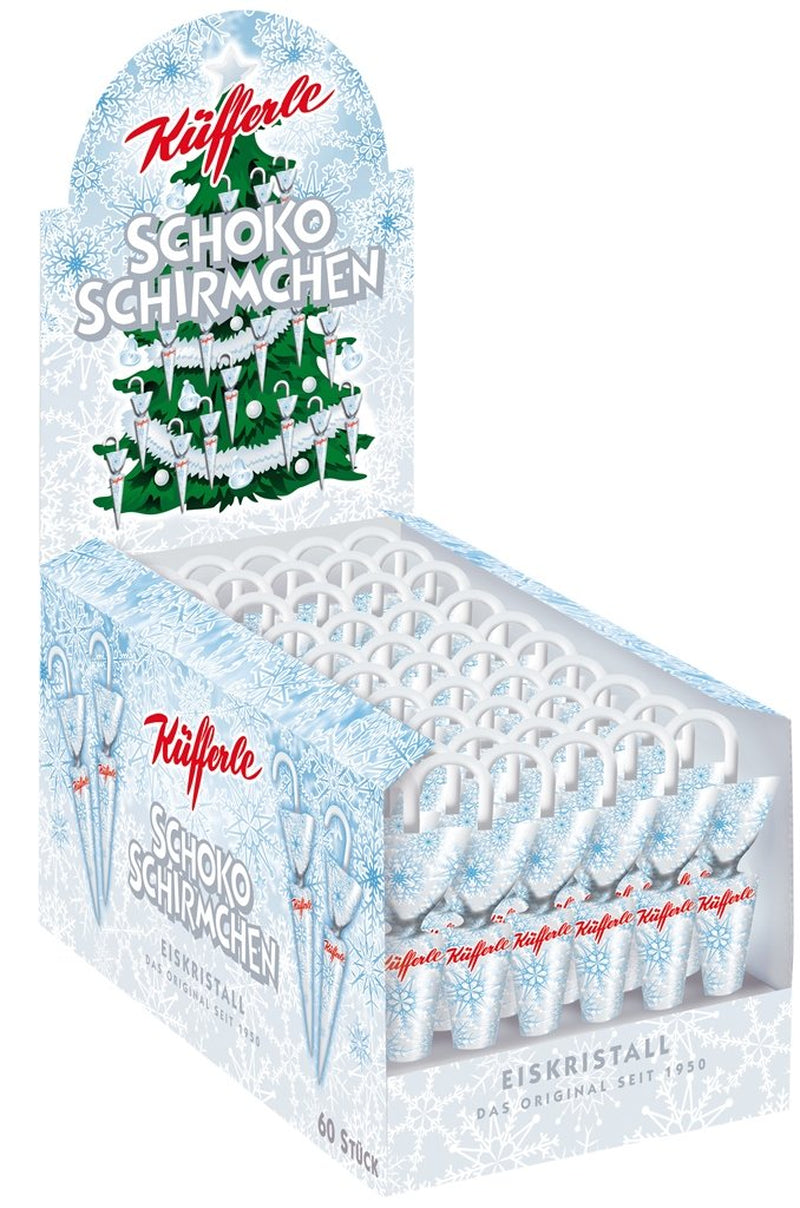 Sombras de chocolate Küfferle Polar Silver 810g (60 piezas)