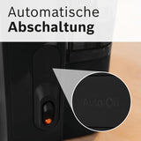 Bosch MyMoment TKA2M113 Cafetera espresso con filtro, jarra de cristal de 1,25 l, 10-15 tazas, función de mantenimiento del calor durante 40 minutos, sistema antigoteo, soporte de filtro giratorio, depósito de agua desmontable, 1200 W, negro mate