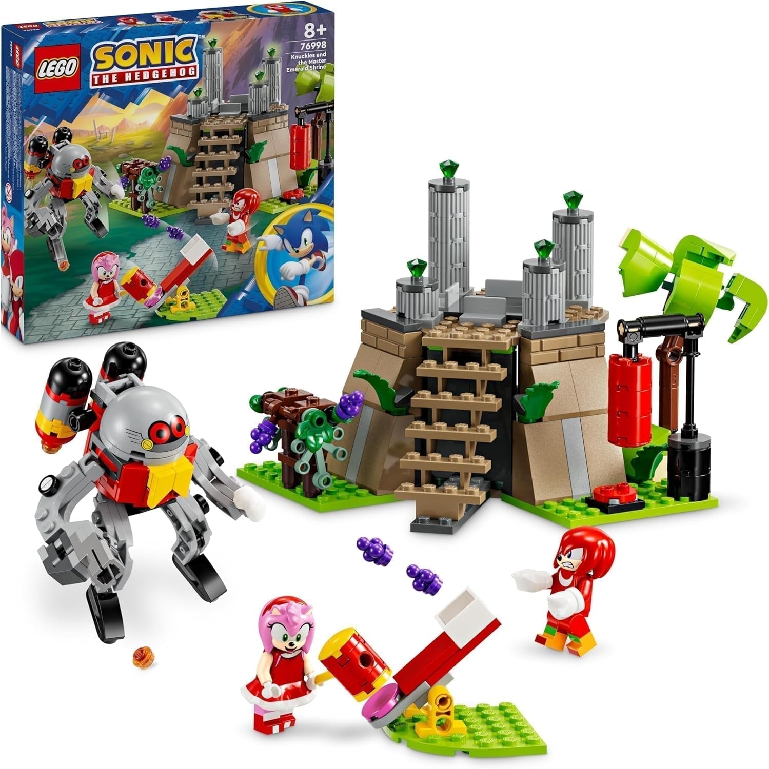LEGO Sonic the Hedgehog Knuckles y el Santuario de la Maestra Esmeralda, juguete coleccionable, regalo para jugadores, juego de construcción de aventuras para niños y niñas de 8 años 76998 Juegos de construcción Besuche den LEGO-Store Default Title
