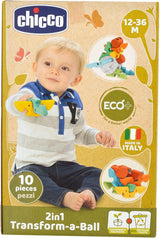 Chicco Primera Pelota Creativa Bebé 2 En 1 - Eco+ 12-36 meses Juguetes Bebé Naty Tienda