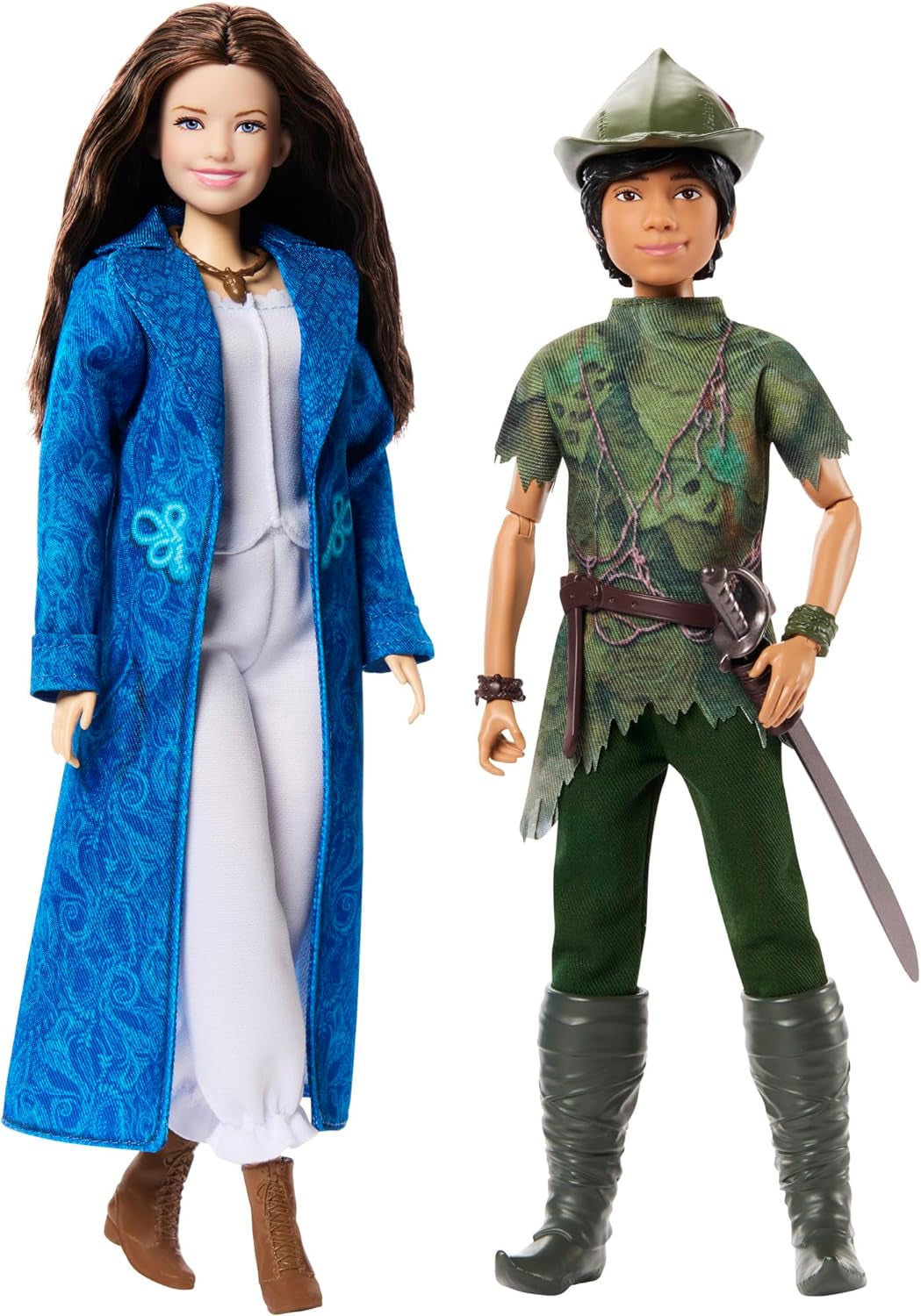DISNEY Peter Pan & Wendy - Móvil con trajes típicos y accesorios removibles, pantalones de tela suave, para recrear escenas favoritas o juegos creativos, para niños a partir de 3 años, HNY36 Naty Shop Dolls
