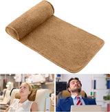 Chaise Lounge Almohada para el cuello, almohada para la cabeza, almohada ajustable de felpa, rollo para el cuello, forro polar antideslizante, almohada para el cuello, almohada para viajar a casa, chaise lounge, sofá, sillón (negro)