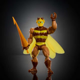 Figura de acción Buzz-Off de Masters of the Universe Origins de la colección de dibujos animados, de unos 14 cm de altura, de la televisión de los años 80, Líder de abejas con alas y gafas con jabalina, JBM88 Figuras de acción Naty Shop