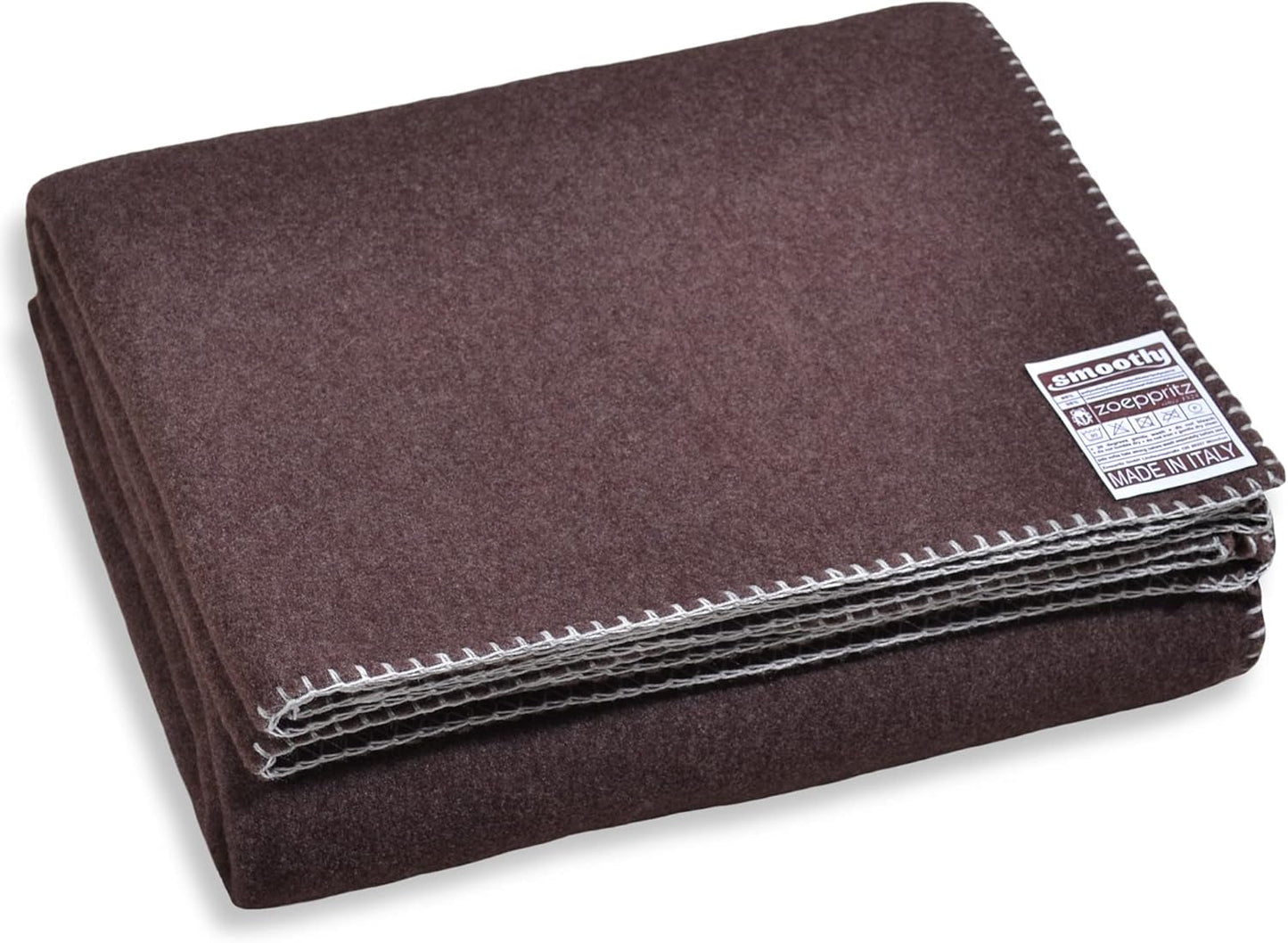 Zoeppritz since 1828 Manta polar suave - Manta polar cómoda y esponjosa - Vegano - 140X190Cm - 010 Blanquecino, 010 Blanquecino Zoeppritz Since 1828 880 marrón oscuro 140X190Cm