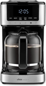 Ufesa CG7114 Cafetera de filtro Capriccio, 6 tazas, 600W, jarra 0,6L, sistema antigoteo, apagado automático, azul