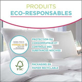 Edredón Serenité - Tratamiento antiácaros - Templado 300 G/M² - 240 X 220 Cm - Para cama de matrimonio - Lavable a máquina, blanco Edredones y edredones Naty Shop