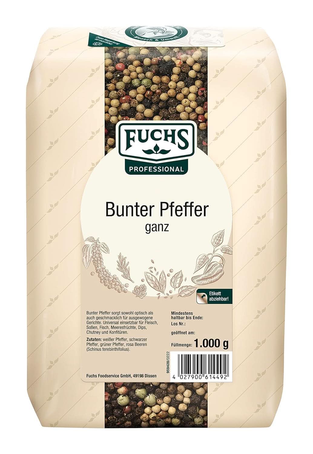 Pimiento entero color fucs, 1 Kg Condimente Naty Shop