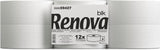 Papel higiénico Renova Jumbo BLK, 12 rollos a 170 M, papel blanco, 2 capas