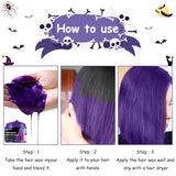 Tinte temporal para el cabello para Halloween, 4 colores, Color de pelo cera, tono de cabello para estilismo para hombres y mujeres, tinte para el cabello para fiesta de Halloween, tienda Naty