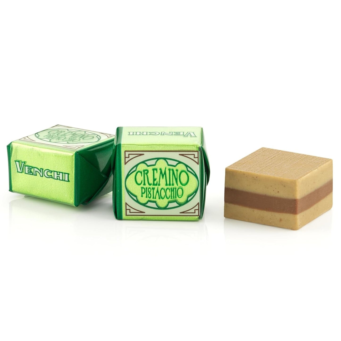 Venchi - Cremini 1878 - Chocolate de tres capas con gianduja con leche y pasta de almendras, "Avellanas Piamontesas IGP", 1 kg, sin gluten, sin colorantes y sin conservantes