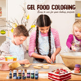Color alimentario en gel – Color alimentario en gel altamente concentrado para pasteles, hornear, huevos de Pascua, bebidas – Color alimentario sin azúcar para fondant, glaseado, limo, decoración de pasteles (terciopelo rojo, 150 g)