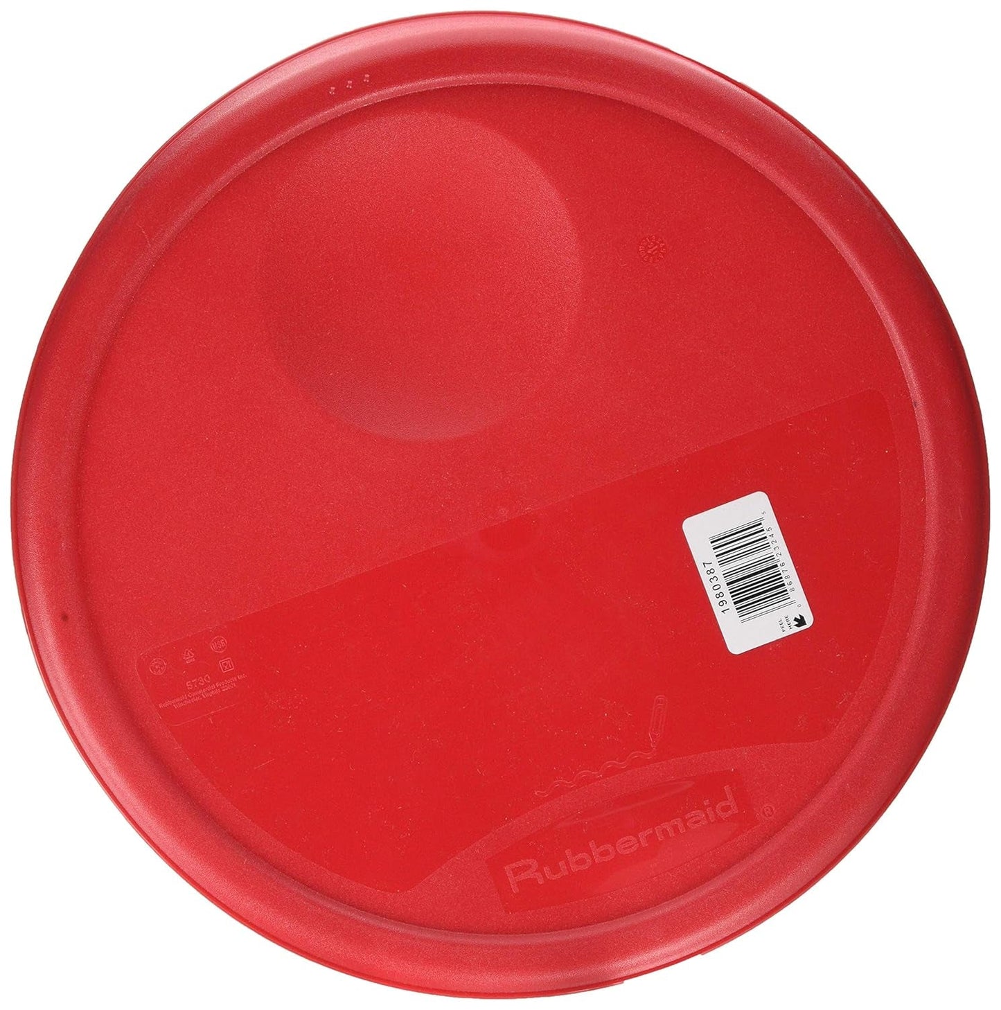 Tapa para recipiente de almacenamiento de alimentos, redonda, roja, 11,4 L Naty Shop cajas de almacenamiento de alimentos