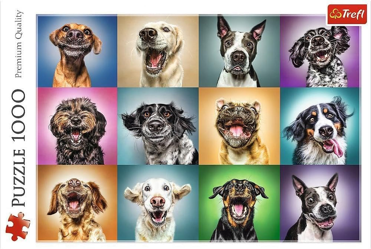 Puzzle - "1000" - Retratos divertidos de perros Puzzle Naty Shop