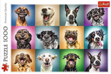 Puzzle - "1000" - Retratos divertidos de perros Puzzle Naty Shop