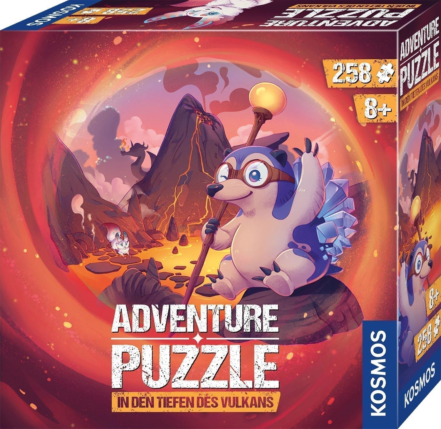 KOSMOS 684853 Den Tiefen Des Vulkans Puzzle de Aventura, 258 Piezas, Puzzle de Aventura Interactivo para Niños Mayores de 8 años, Descubre una Historia de Aventura con Cada Pieza del Puzzle Puzzle Naty Shop Título predeterminado