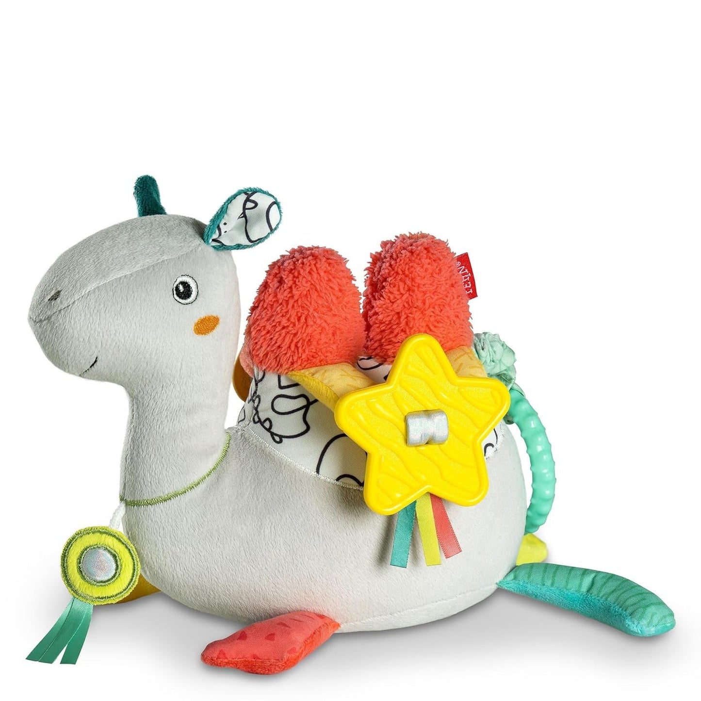 Caja de música Fehn bebé elefante en la luna - bordado "Brilla en la oscuridad" con la canción "La luna ha salido" - peluche para conciliar el sueño - juguete para niños en casa y de viaje - a partir de 0 meses Baby Toys Naty Shop Camel