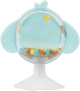 Chicco set regalo comida Dou Dou, set babero, trona de juguete con ventosa en forma de simpático pollo, con dos sonajeros de colores, fácil de coger a partir de 6 meses Juguetes Bebé Naty Shop