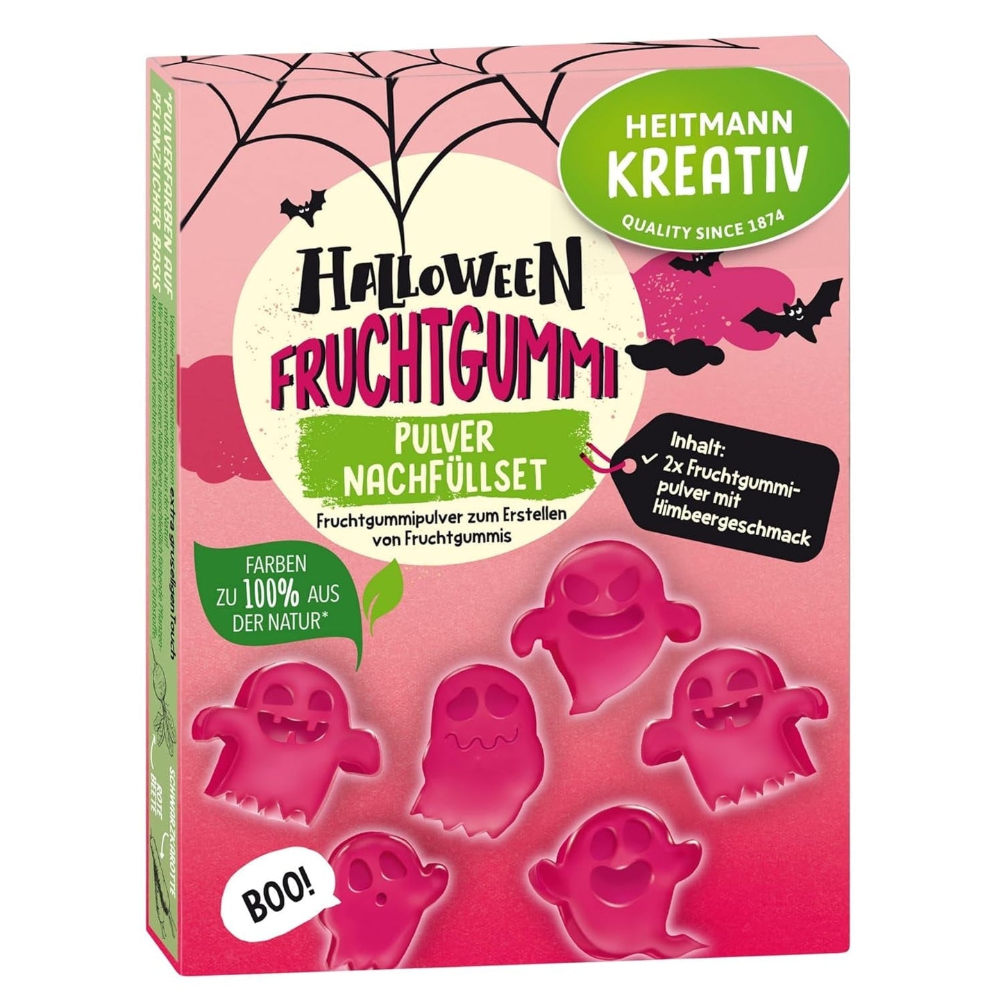 HEITMANN KREATIV Juego de reemplazo de chicles de frutas para Halloween - Sabor a frambuesa