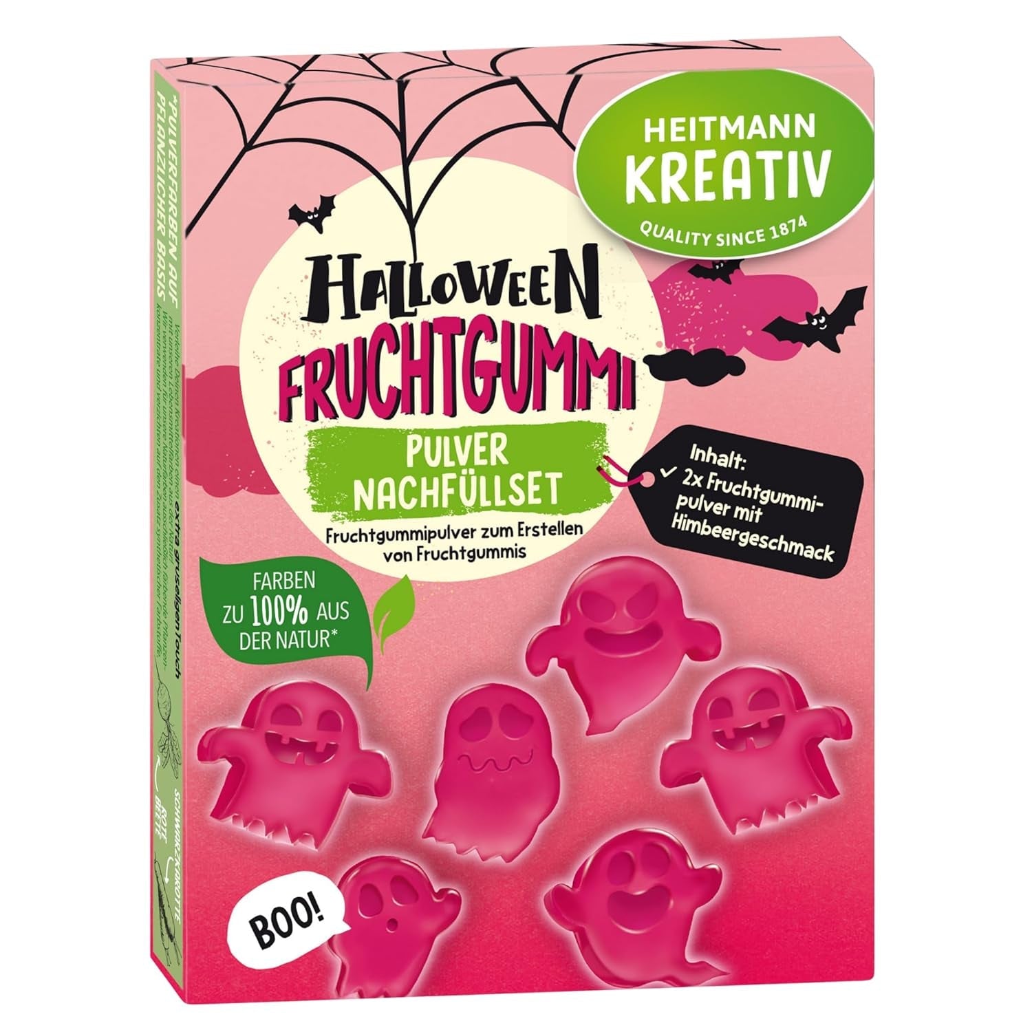 HEITMANN KREATIV Juego de reemplazo de chicles de frutas para Halloween - Sabor a frambuesa