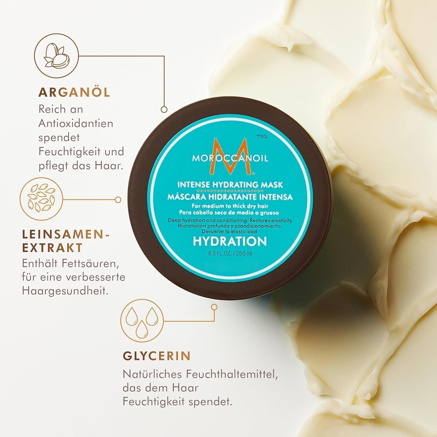 Mascarilla Hidratante Intensiva Marruecosnoil Naty Shop Mascarilla Capilar
