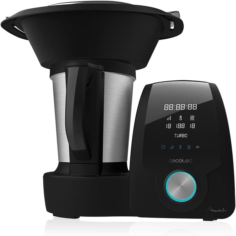 Cecotec Mambo 6090 Multifunktions-Küchenmaschine, 1700 W, 23 Funktionen, Krug Mit Fassungsvermögen 3,3 L, 3 Teller Gleichzeit, 10 Geschwindigkeitsstufen, Timer Robots de cocina y batidoras Naty Shop