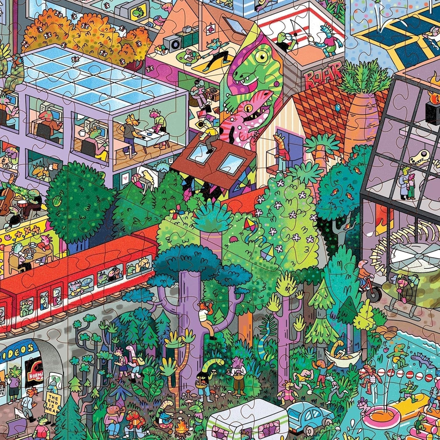 Big Rockstadt - Puzzle de 1000 piezas de The Magic Puzzle Company - Serie Cuatro Puzzle Naty Shop