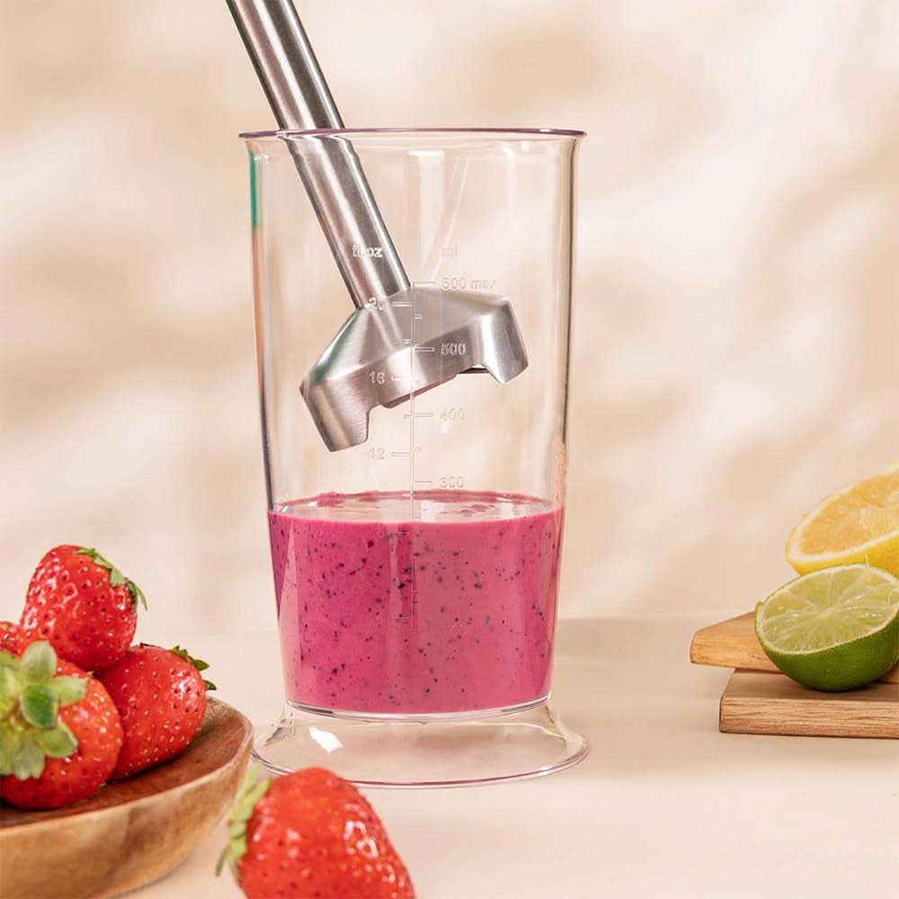 Cecotec Stabmixer Power Retrogreen 1200MAX Cream&Crush, Maximalleistung 1200 W, Tecnología Crossblades, 2 velocidades, Zubehörset Spülmaschinenfest, Spritzschutzhaube Kitchen Naty Shop
