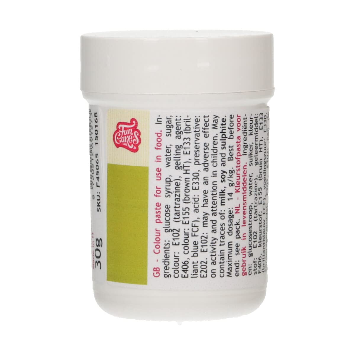 Colorante alimentario concentrado Funcakes Paste Color Royal Blue; para masa, nata, fondant, mazapán, masa, pasta para modelar y pasta de flores. Halal y Kosher. 30 gramos