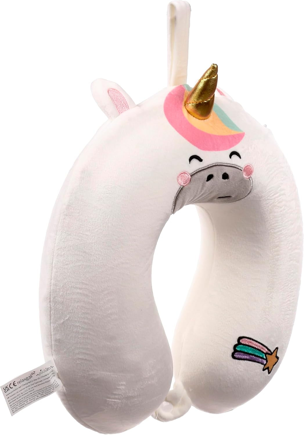 Relaxeazzz Almohada de Viaje Viscoelástica Puckator - Astra El Unicornio Naty Shop Almohadas de Viaje