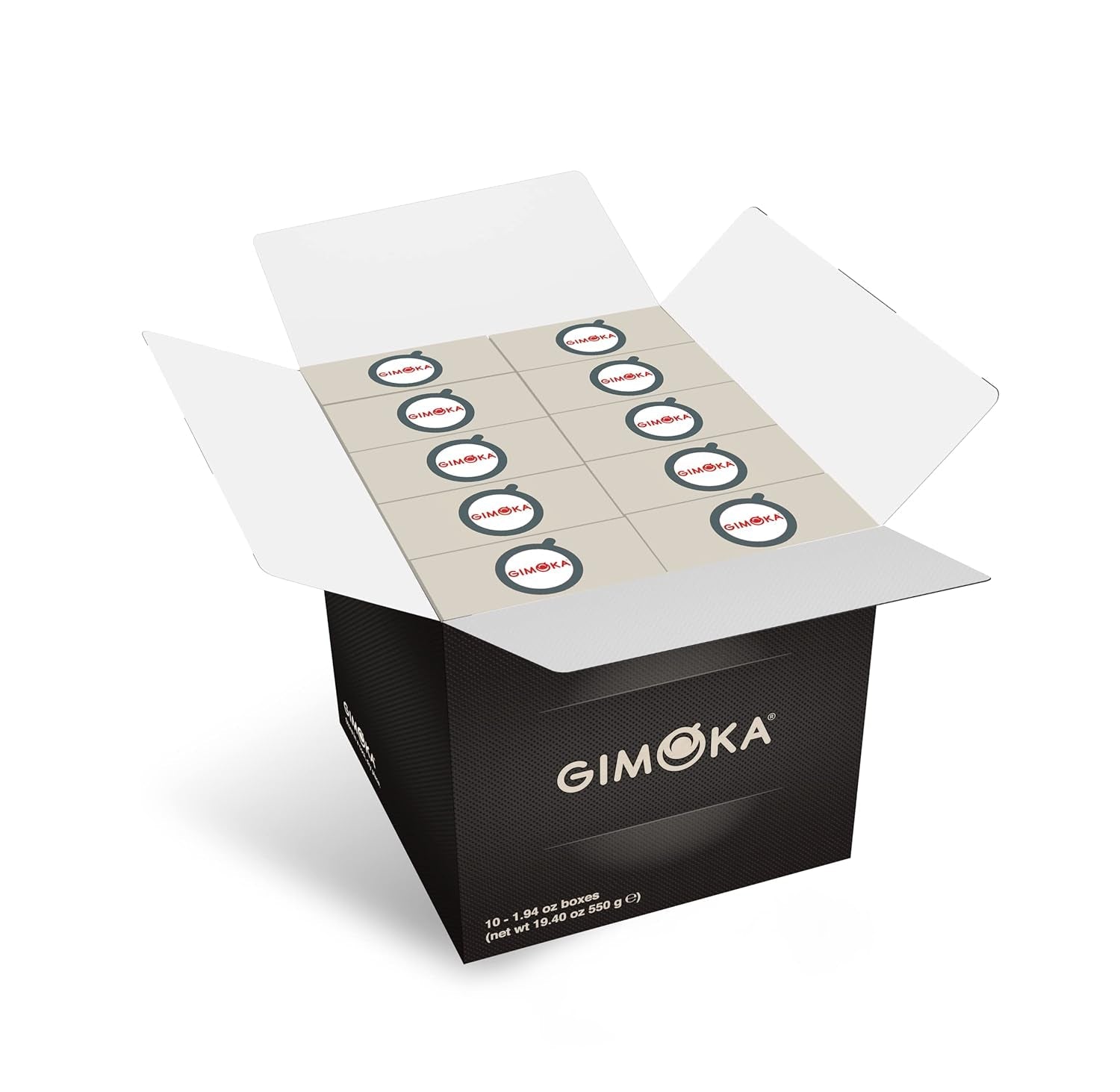 Gimoka Kaffeekapseln Espresso Deciso, Intensität 13/13-100 Kapsel - Compatible con Nespresso* Haushalts-Espressomaschinen - 100 Stück (10 x 10 Getränke) - Hergestellt in Italien