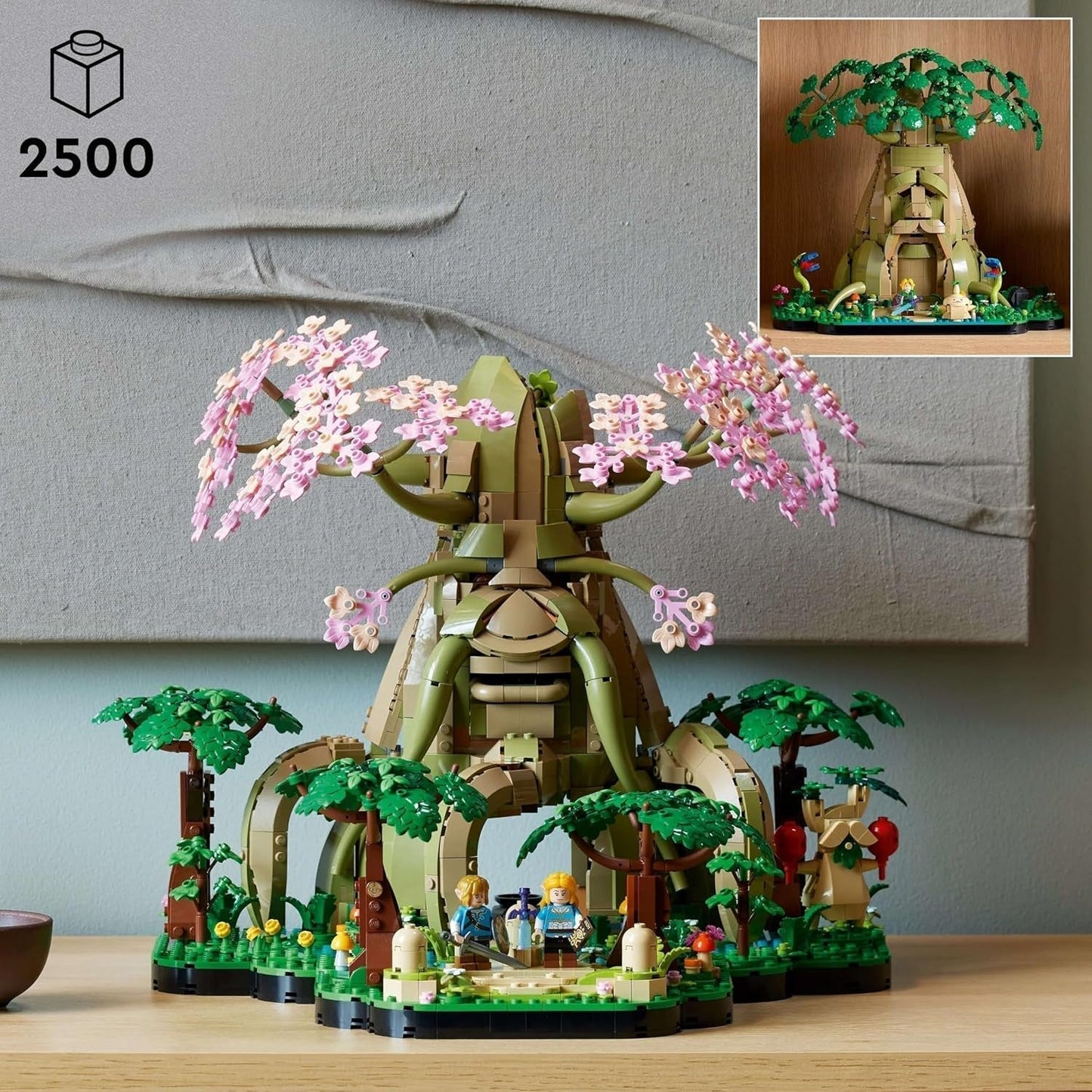 LEGO The Legend of Zelda Deku Tree 2-In-1 - pieza coleccionable con minifiguras de Princess Zelda y 3 Link - set de construcción para adultos e idea de regalo para fanáticos de los videojuegos - 77092 Juegos de construcción Besuche den LEGO-Store