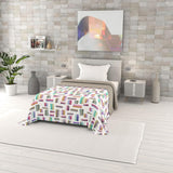 Colcha De Verano Estampada Fantasía, Relleno De Poliester, Pétalos, 260X270Cm Edredones y edredones Naty Shop Multicolor 220X270Cm