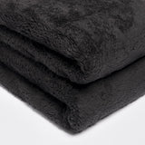 Brentford's Teddy - Manta polar para cama grande, felpa, muy suave, cálida, para sofá cama, color negro - 150 x 200 cm Camas y mantas Besuche den Brentfords-Store