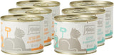 MjAMjAM - Comida húmeda premium para gatos - Monopack I - con pollo y pavo, pack de 6 (6 x 200g), sin cereales y con extra de carne