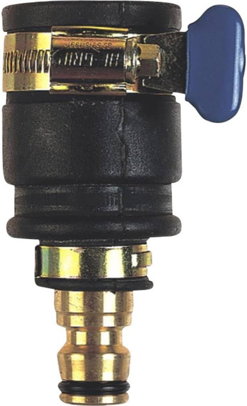 Conector de grifo push-fit | Diámetro 20-30 mm | Latón macizo | Seguro y duradero | Fijación segura | Robusto y resistente a la corrosión, negro/plata/oro