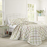 Laura Ashley Home Edredón Rüschen Garden Collection, 100% algodón, Ultra suave, Para todas las estaciones, Reversible, Elegante, Cama doble, Color crema (197783) Edredones y edredones Naty Shop Twin