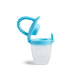 Dispensador de alimentos de silicona para bebés Munchkin | Ideales para llevar: bolsas de silicona para alimentos congelados | Dispensador de alimentos con alimentación automática | Comedero de destete | Sin BPA | A partir de 4 meses+ | Paquete de 2 | azul y verde