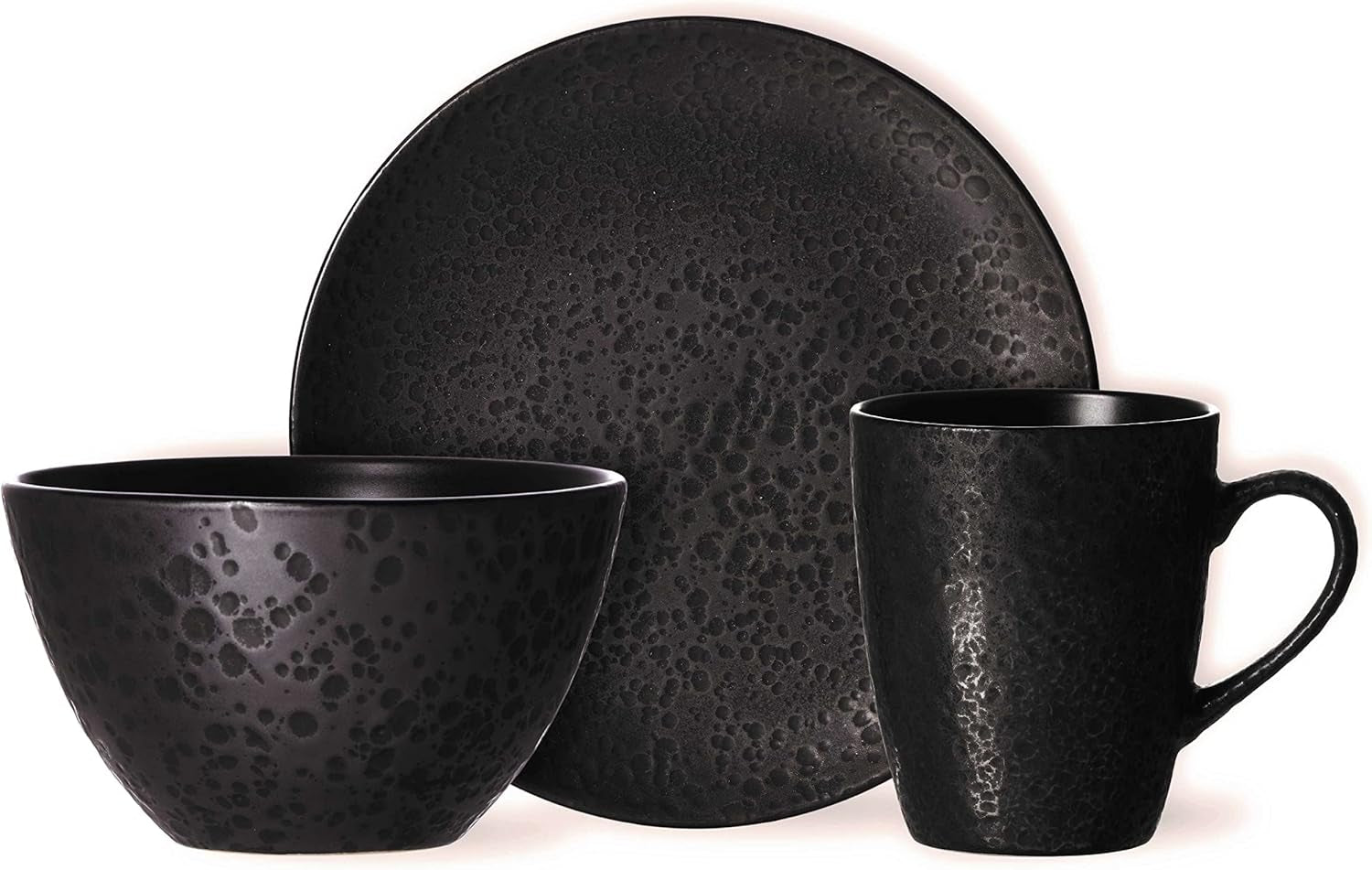 Ritzenhoff & Breker Kitwe Juego de desayuno, 12 piezas, negro